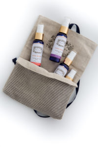 linen pouch for 4 crystal mists